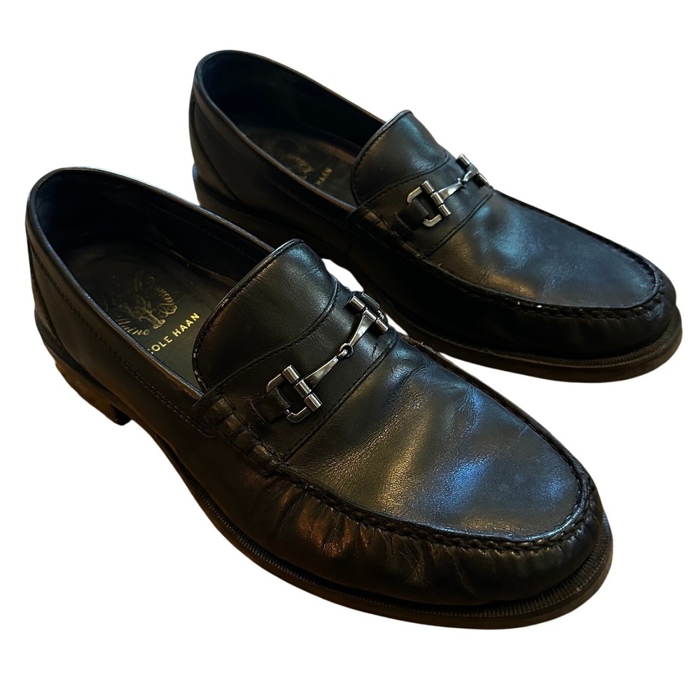 Cole Haan‎ Black Leather Loafers Men's 9.5